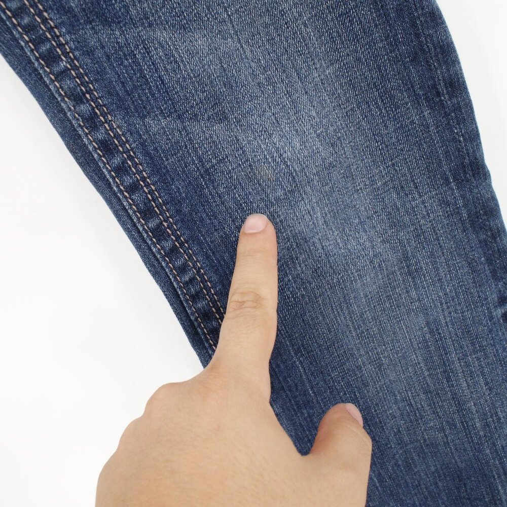 Rock Revival Jeans Womens 28 Gwen Boot Blue Flap Thick Stitch Low Rise Denim - Picture 14 of 14